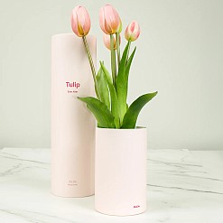 Tulipanes artificiales realistas con aroma