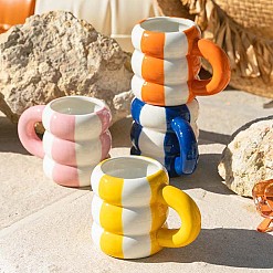 Set de tazas de café con forma de flotadores