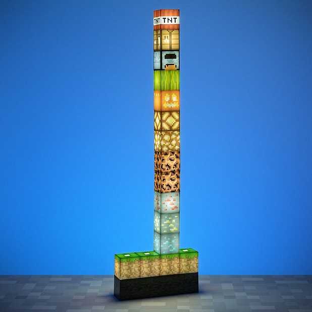 Lámpara de Minecraft de 16 bloques. Curiosite
