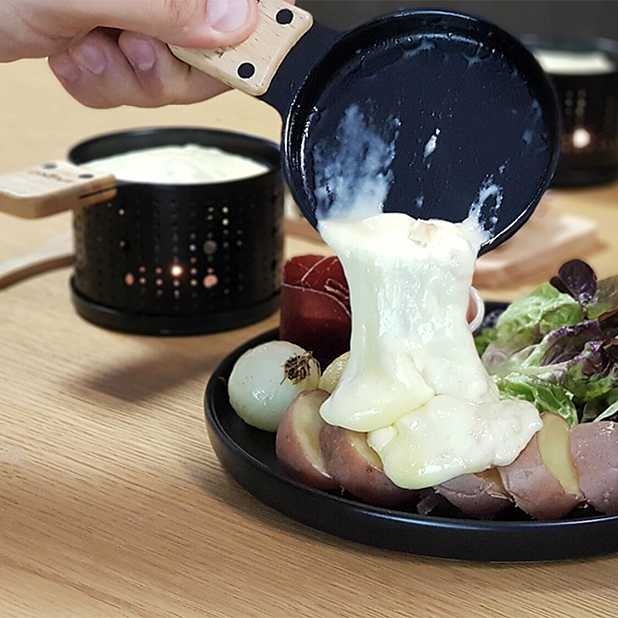 Kit de raclette y fondue con velas para 2 - Just4Camper Cookut RG-914537