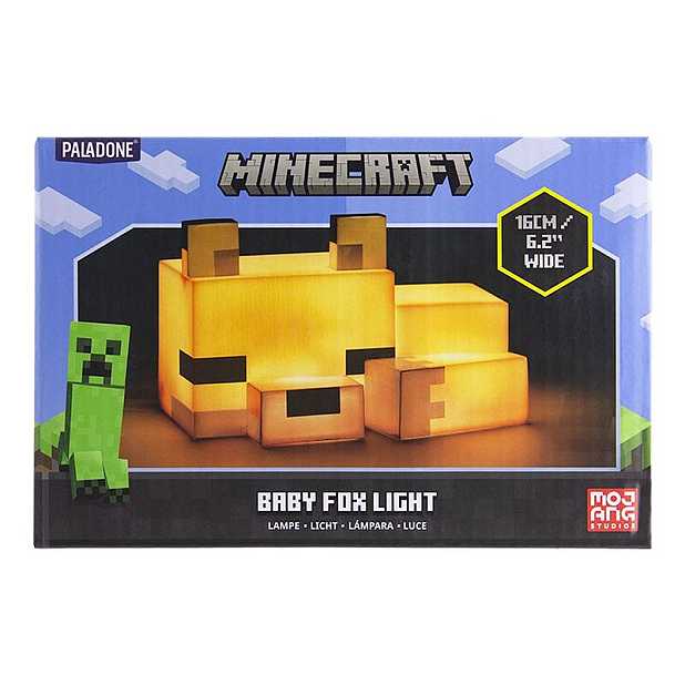 Lámpara Minecraft en forma de zorro. Curiosite