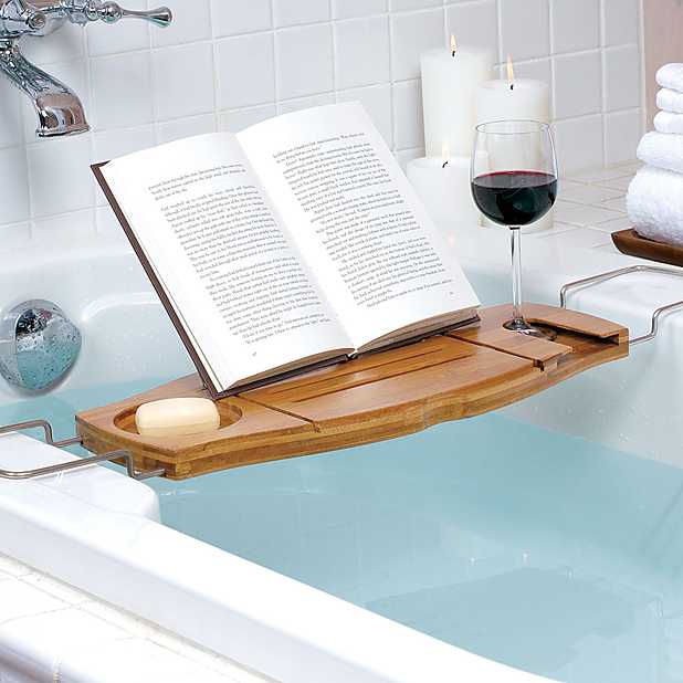 Bandeja bañera con soporte para libros comprar AQUÍ