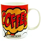 Una taza de café para amantes del pop art