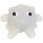 Peluche de un glóbulo blanco