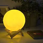 Una espectacular lámpara luna en 3D