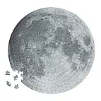 Un precioso puzzle circular de la Luna