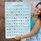 Lámina rascable con 100 sabores para comerte el mundo