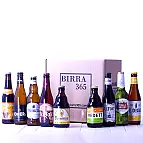 Pack de nueve botellines de cervezas Belgas