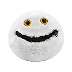 De la cremallera sale un peluche blanco que representa al cáncer curado