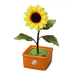 Hanappa puede tener la forma de un girasol amarillo.