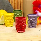 Set de 4 vasos Tiki de chupito