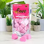 Bombas de baño en forma de corazón