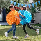 Juego de dos burbujas hinchables gigantes