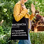 Si la paciencia es tu superpoder, esta es tu tote bag