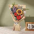 Kit para montar un ramo de flores de madera