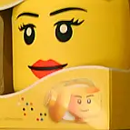 La Cabeza de Lego capturada por esta pequeña cámara