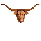 Una cabeza de Texas longhorn en tu pared