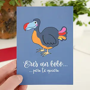 Tarjeta de felicitación original Dodo