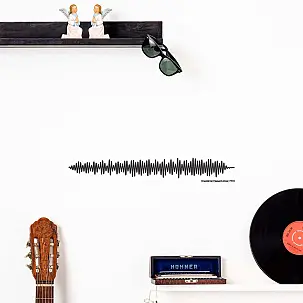 Frecuencias de canciones decorativas para pared