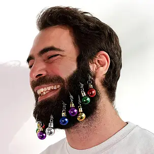 Bolas de Navidad para barba