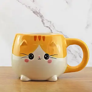 Taza en forma de gato