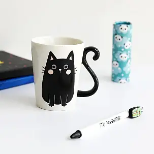 Taza original con gato