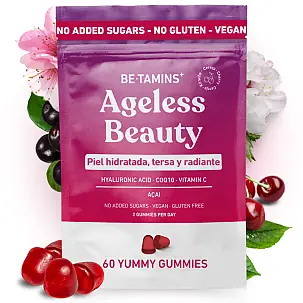 BE-TAMINS+ Ageless Beauty. Gominolas para una piel radiante