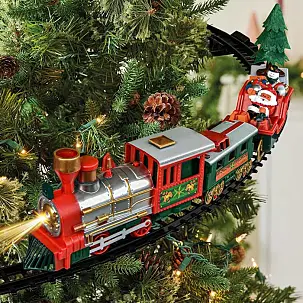 Tren para el árbol de Navidad con luces y sonido