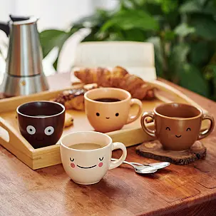 Coffee Colors: Juego de 4 tazas de café