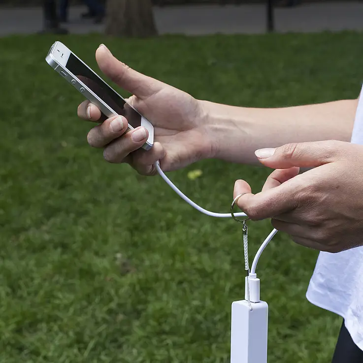 El cable cargador para iPhone 5 y 6 de tejido de nylon