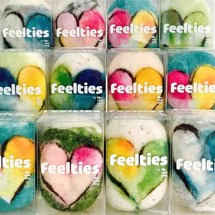 Feelties: jabones artesanos envueltos en fieltro de oveja