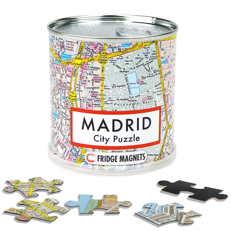 Monta el plano de Madrid con este puzzle magnético