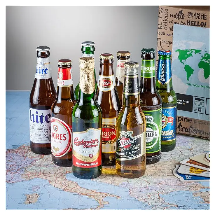 Un pack con nueve cervezas internacionales