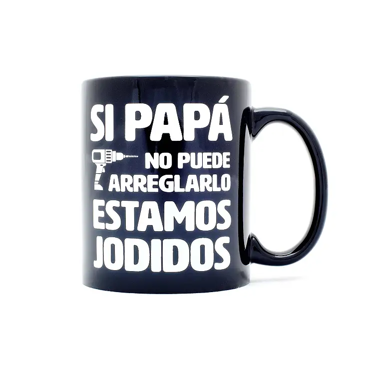  El mensaje de la taza es: Gracias papá por ayudarnos con todo