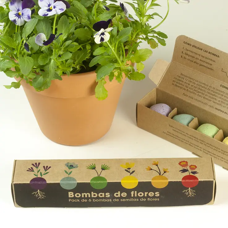 Pack de seis bombas de semillas de flores