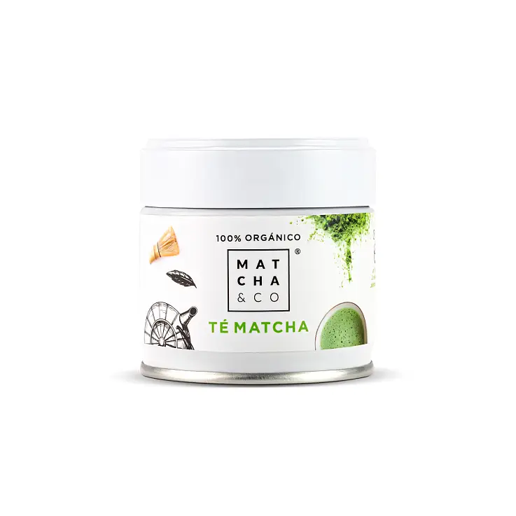 Tarro de 30 g de té matcha ecológico