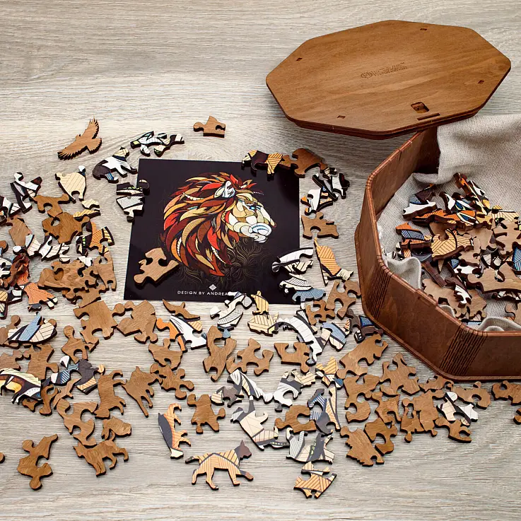 Unos puzzles de madera muy elegantes que le darán vida a tus animales favoritos