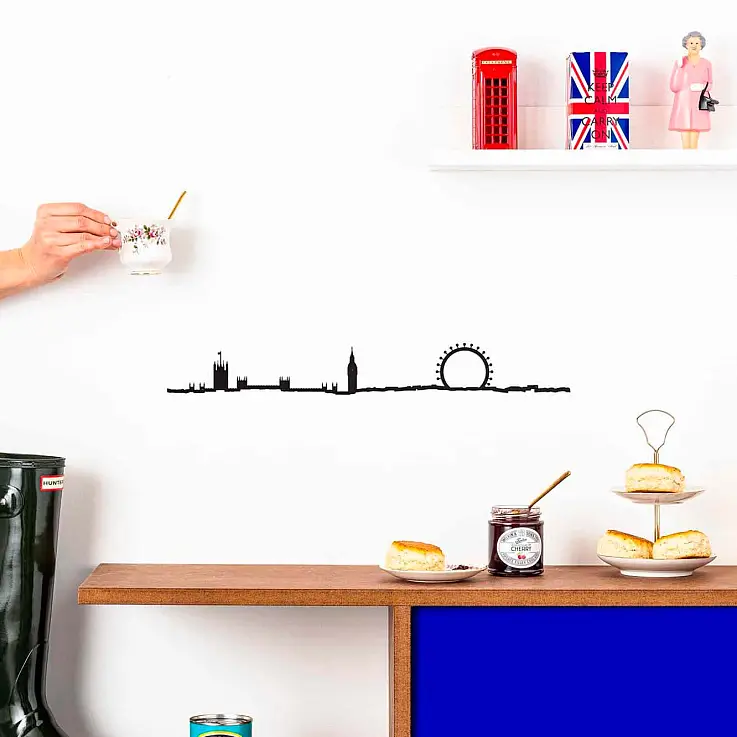 Un skyline de tu ciudad favorita para colgar en la pared de tu casa