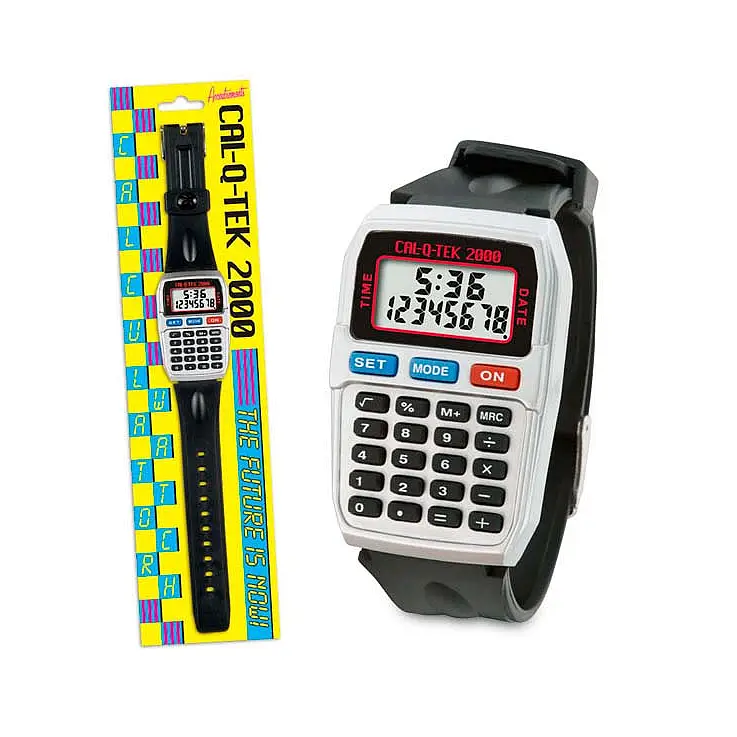 Rememora los ochenta con este reloj con calculadora retro.