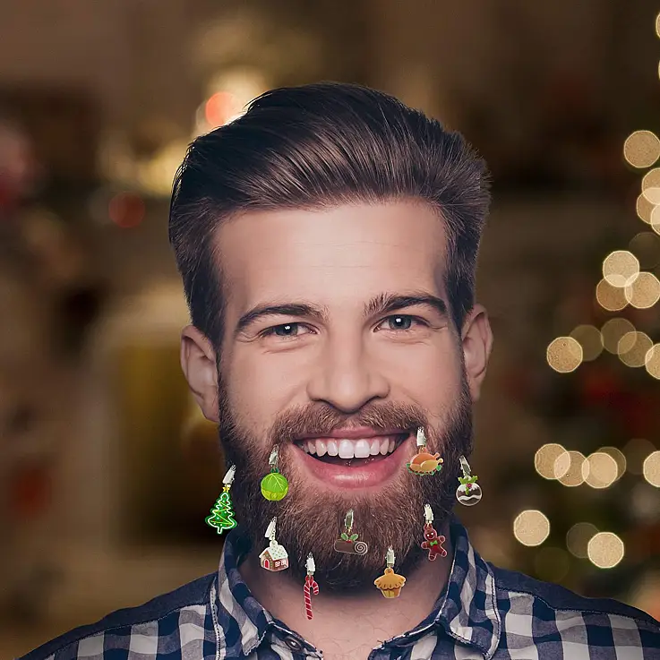 Adornos de Navidad para la barba