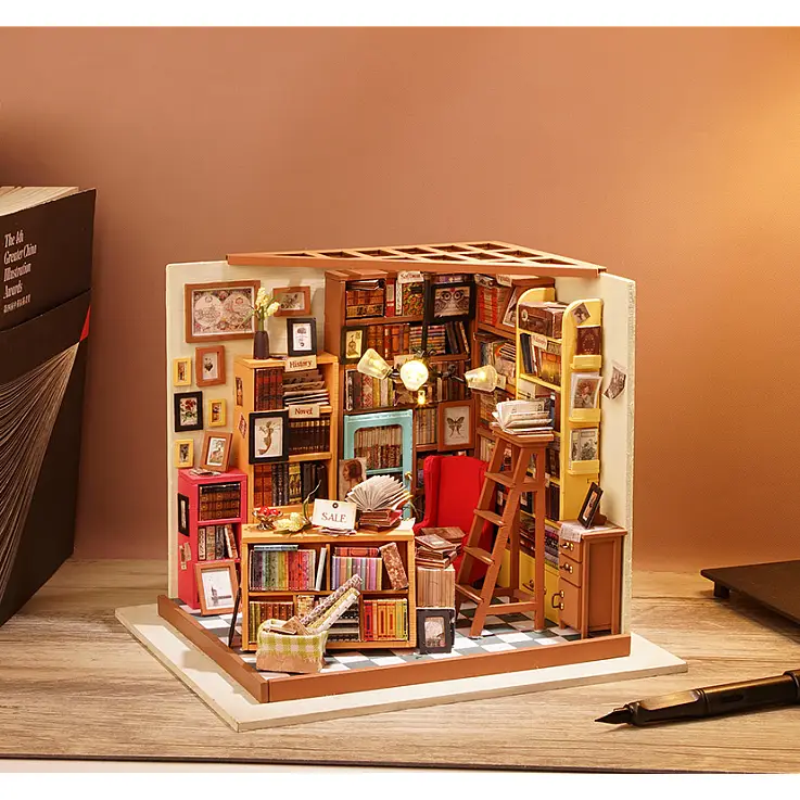 Una librería en miniatura para montar uno mismo