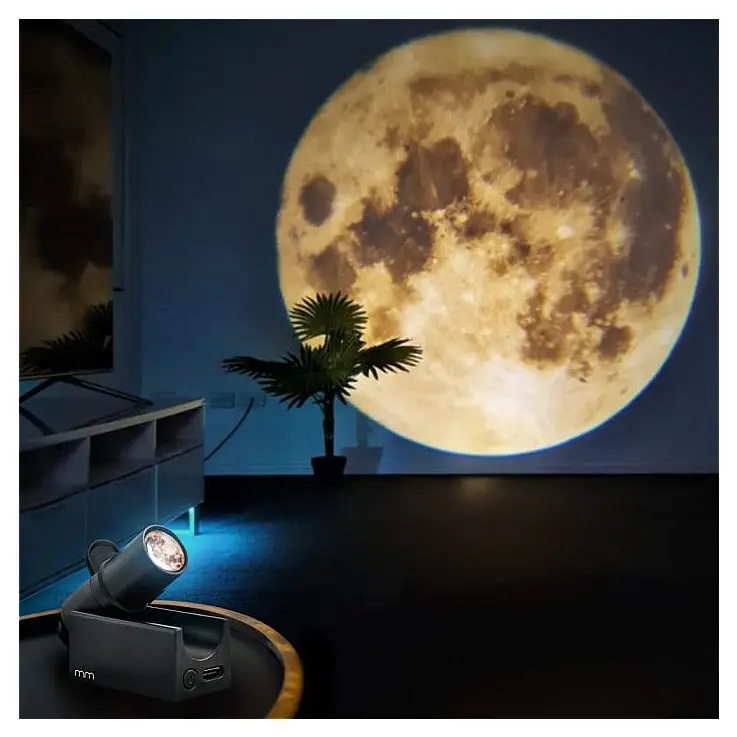 Mini proyector de la luna y el planeta Tierra