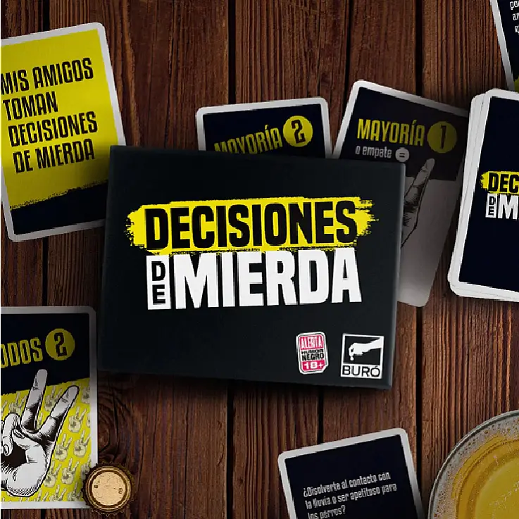 Decisiones de mierda, juego de cartas