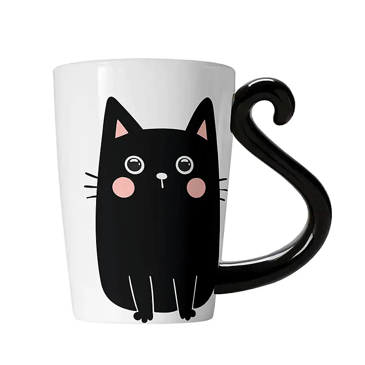 Taza gatito negro