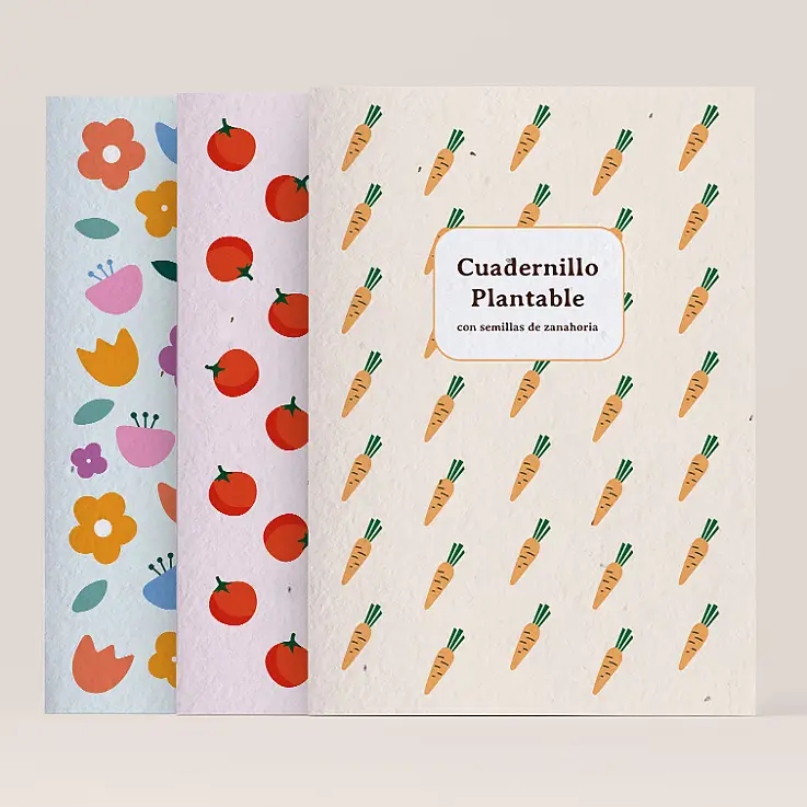 Cuaderno plantable con semillas