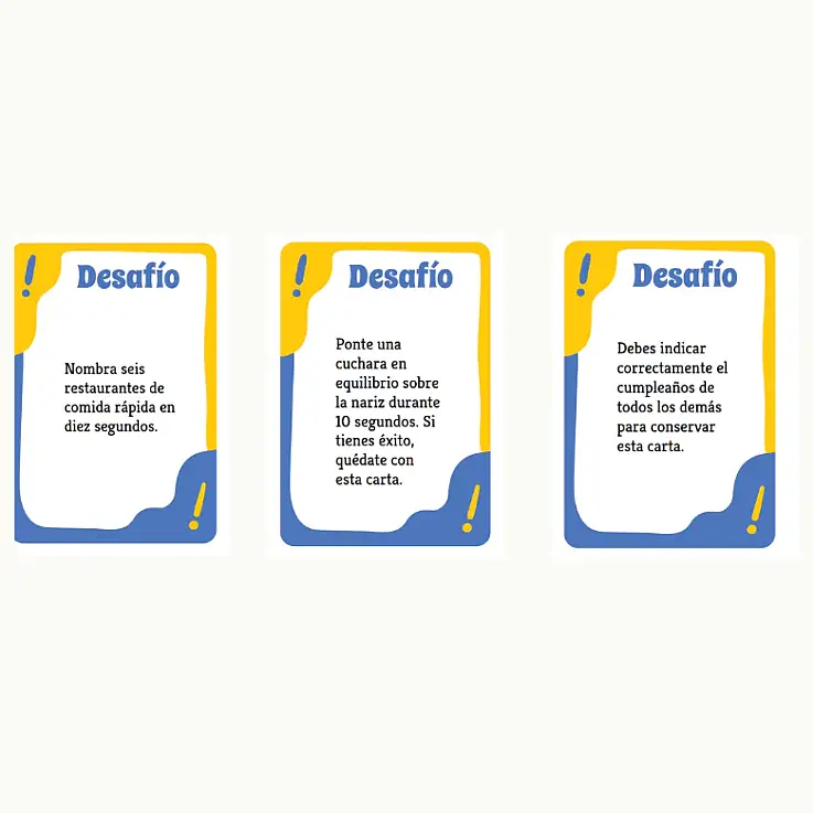 Y cartas de desafío