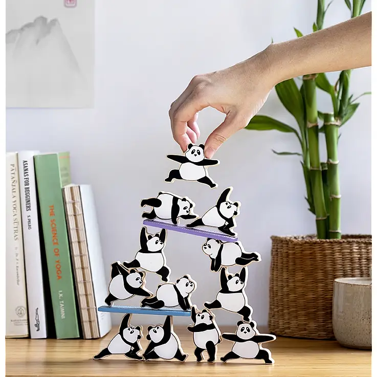 Juego de equilibrio Zen panda