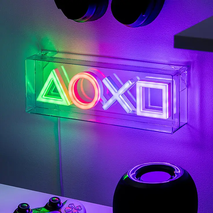 Lámpara de neón LED de PlayStation