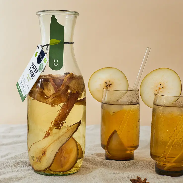 Manzana, pera y canela