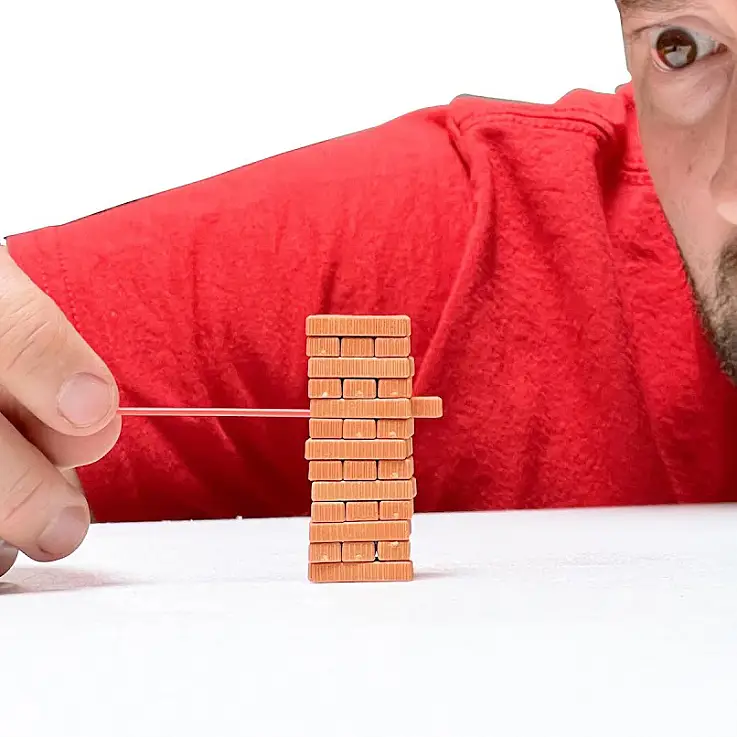 Jenga en miniatura